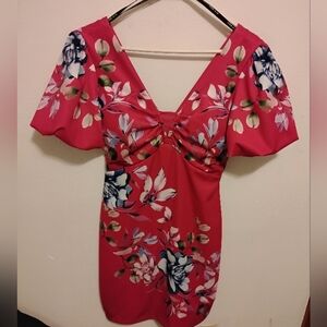 Guess Pink Floral Blouse